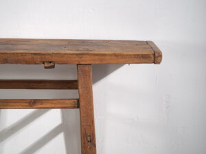 Mesa alta antigua de madera maciza (c.1900) #42