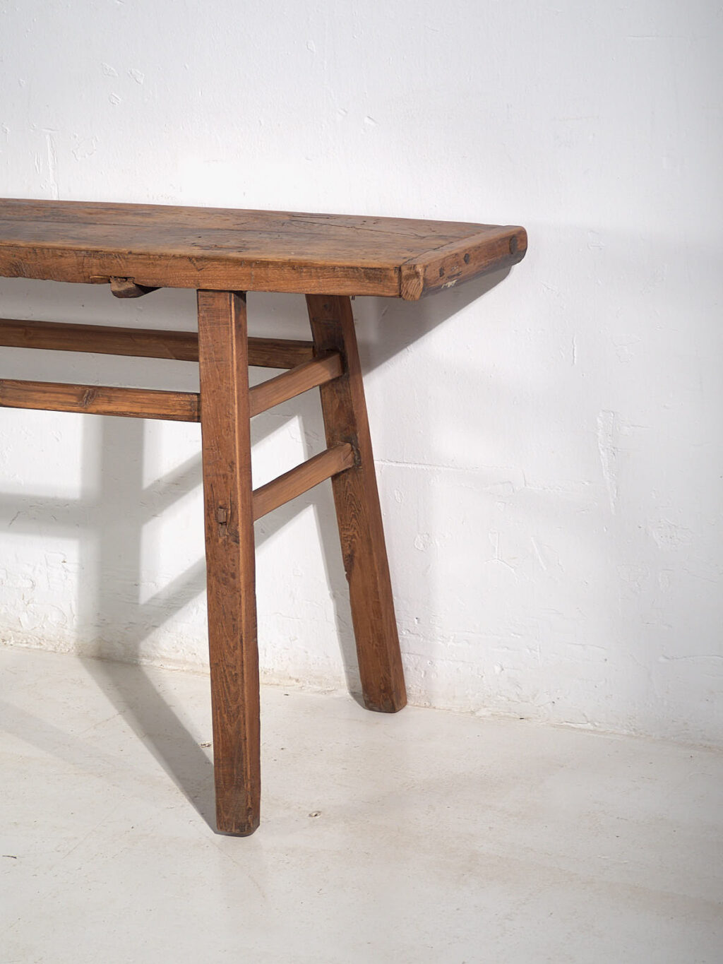 Mesa alta antigua de madera maciza (c.1900) #42