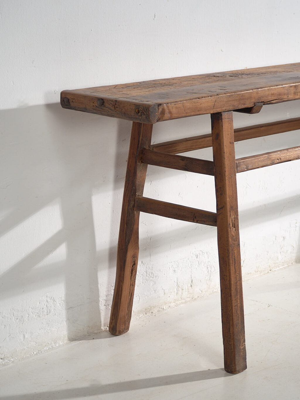 Mesa alta antigua de madera maciza (c.1900) #42