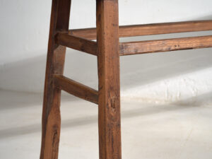 Mesa alta antigua de madera maciza (c.1900) #42