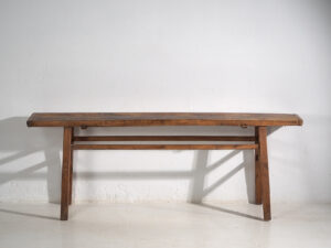 Mesa alta antigua de madera maciza (c.1900) #42