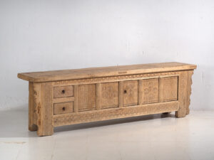 Antiguo mueble TV tallado a mano (c.1900) #53