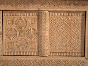 Antiguo mueble TV tallado a mano (c.1900) #53