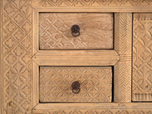 Antiguo mueble TV tallado a mano (c.1900) #53