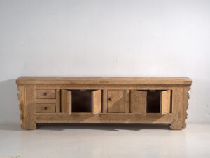 Antiguo mueble TV tallado a mano (c.1900) #53