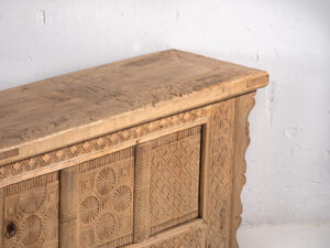 Antiguo mueble TV tallado a mano (c.1900) #53