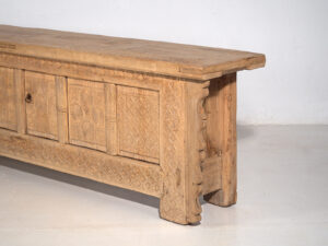 Antiguo mueble TV tallado a mano (c.1900) #53