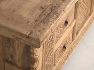 Antiguo mueble TV tallado a mano (c.1900) #53