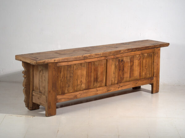 Aparador bajo antiguo tallado a mano (c.1850) #62