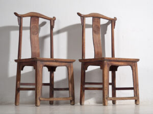Sillas chinas antiguas con respaldo alto (c.1900) #63