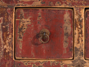 Cómoda oriental antigua con pátina de color rojo (c.1900) #77