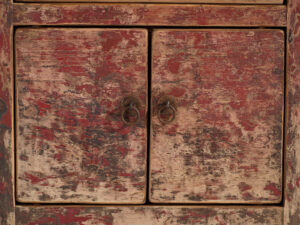 Cómoda oriental antigua con pátina de color rojo (c.1900) #77