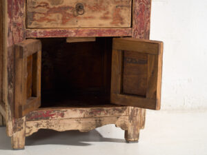 Cómoda oriental antigua con pátina de color rojo (c.1900) #77