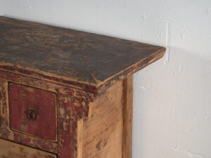 Cómoda oriental antigua con pátina de color rojo (c.1900) #77