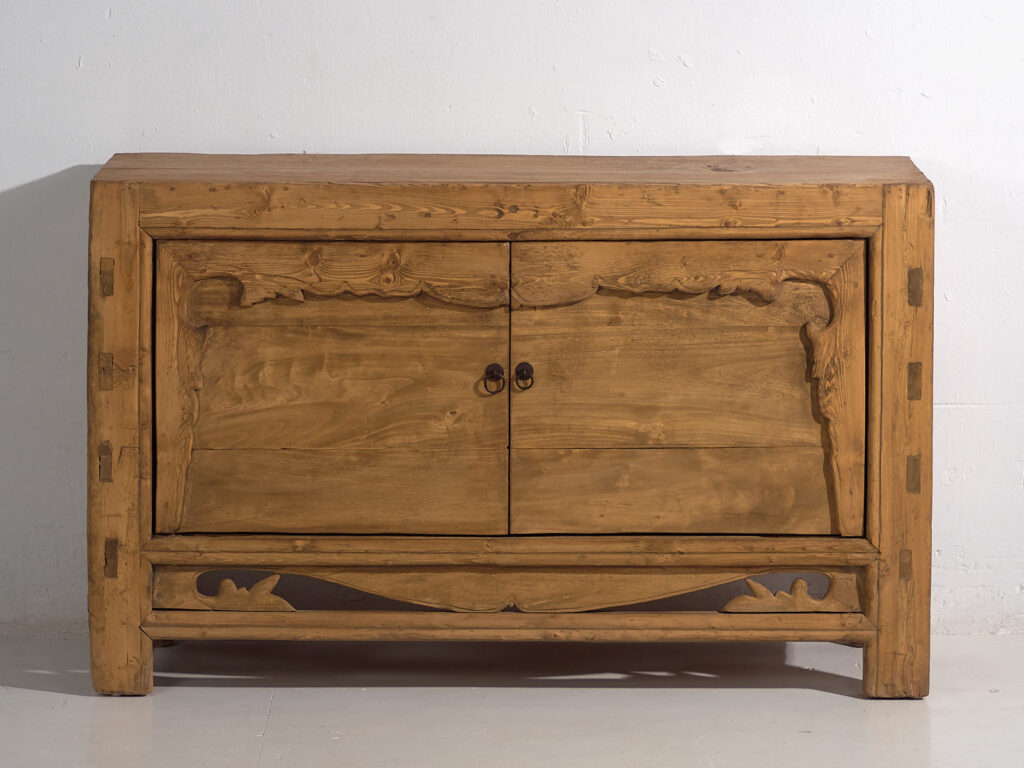 Aparador pequeño antiguo de dos puertas (c.1900) #4