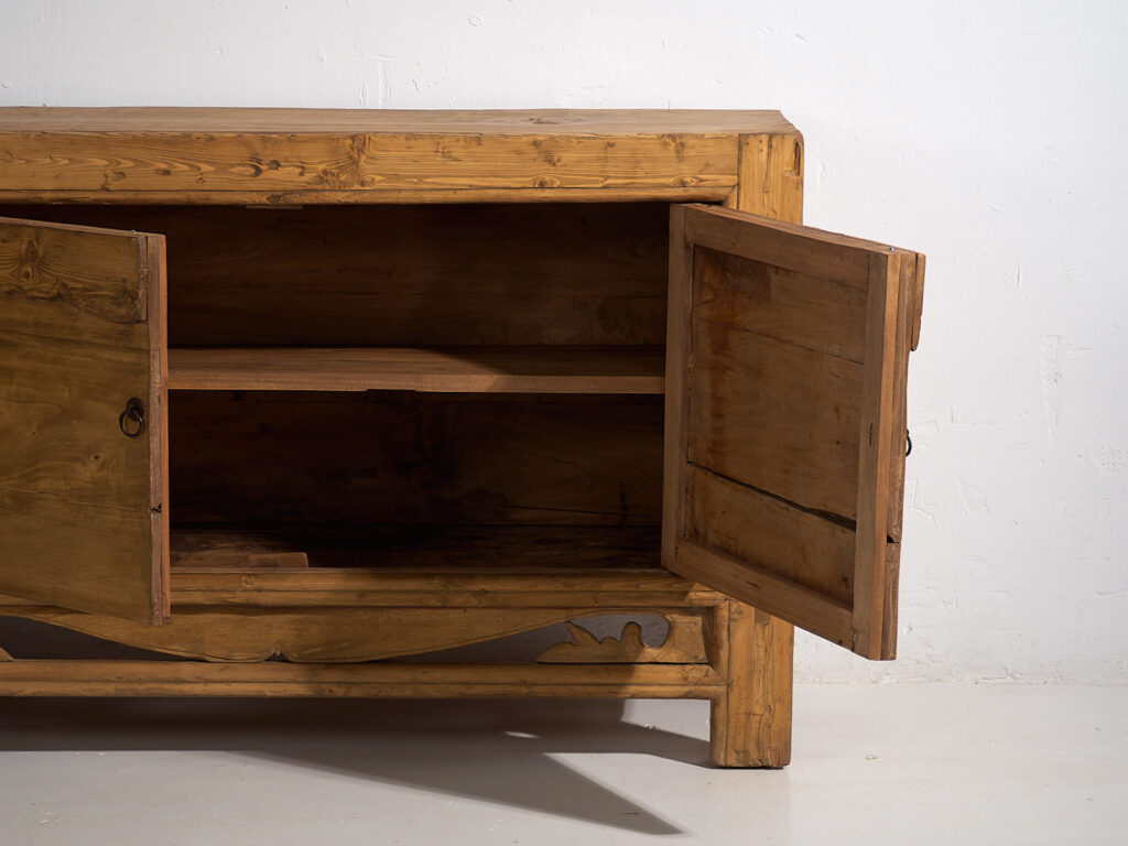 Aparador pequeño antiguo de dos puertas (c.1900) #4