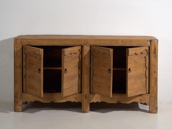 Antique Chinese sideboard with four doors (c.1900) #12