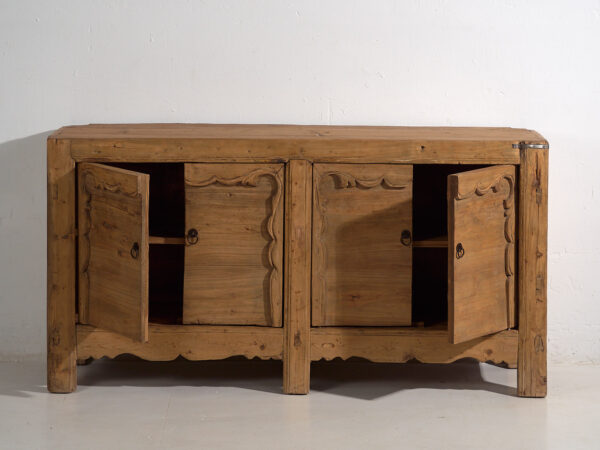 Antique Chinese sideboard with four doors (c.1900) #12