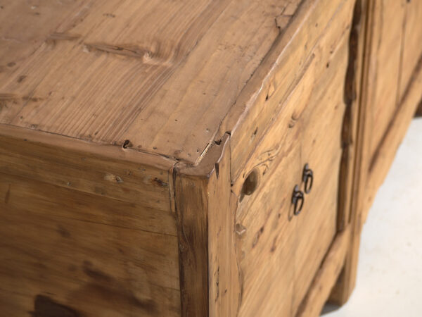 Antique Chinese sideboard with four doors (c.1900) #12