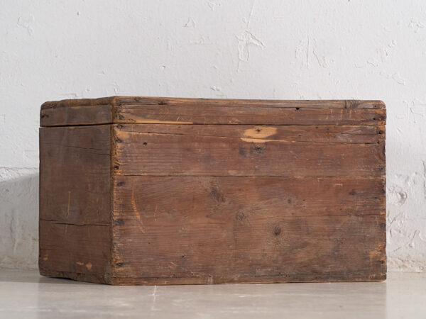 Pequeño estuche antiguo de madera (c.1920) #2