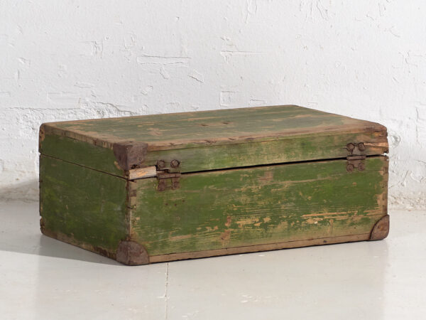Antiguo estuche de pátina color verde (c.1920) #5