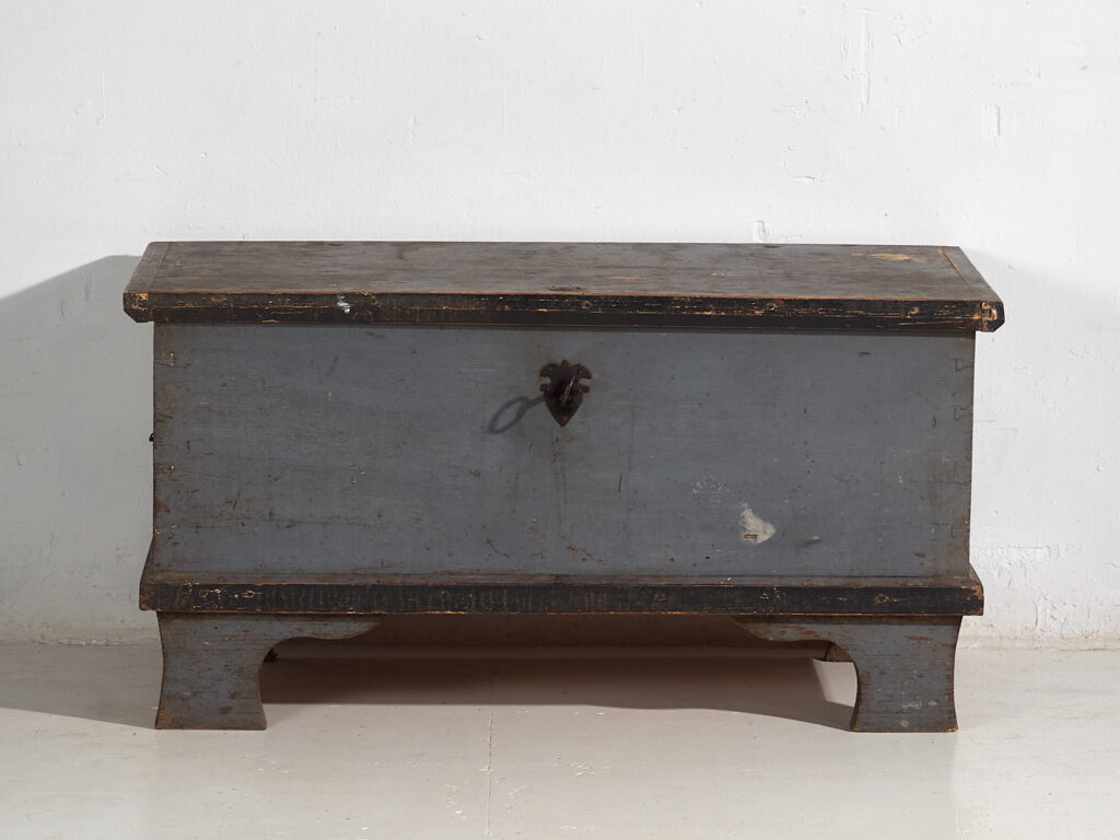 Baúl antiguo de madera con herrajes originales (c.1900) #16