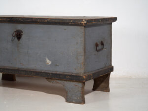 Baúl antiguo de madera con herrajes originales (c.1900) #16