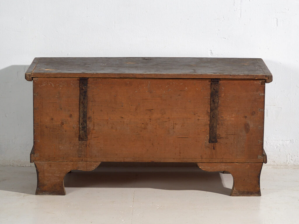 Baúl antiguo de madera con herrajes originales (c.1900) #16