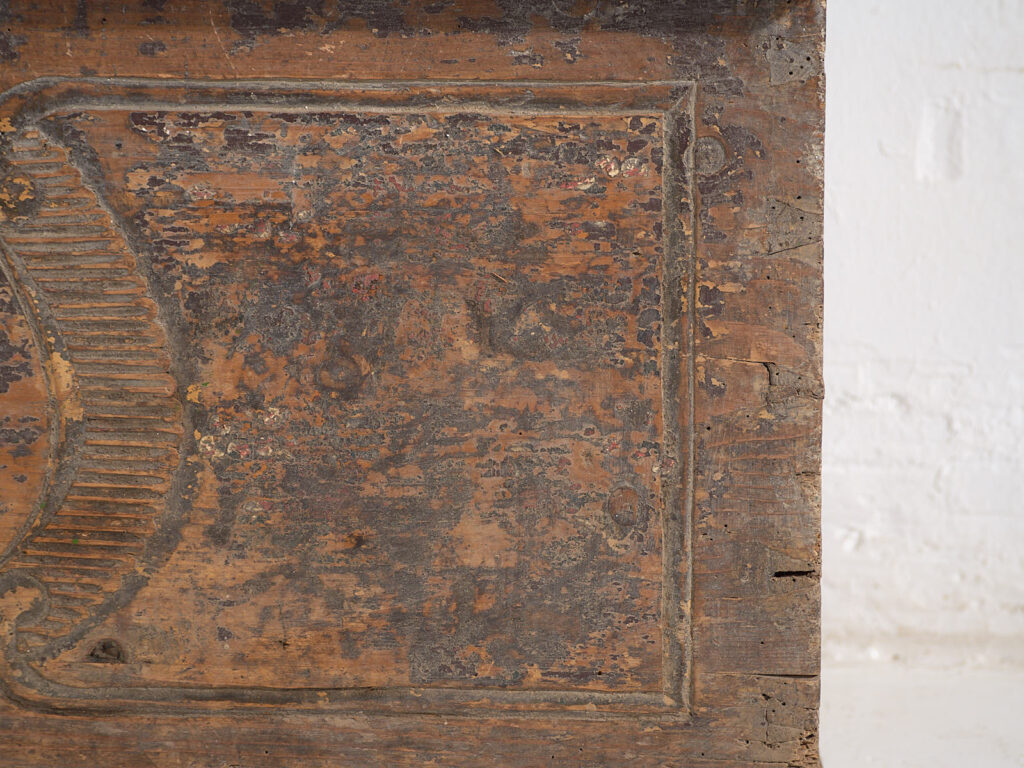 Antiguo cofre de madera maciza (Año 1830) #34