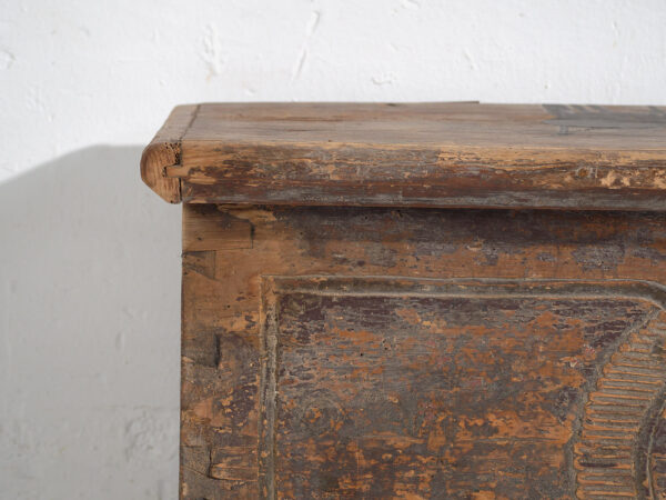 Antiguo cofre de madera maciza (Año 1830) #34