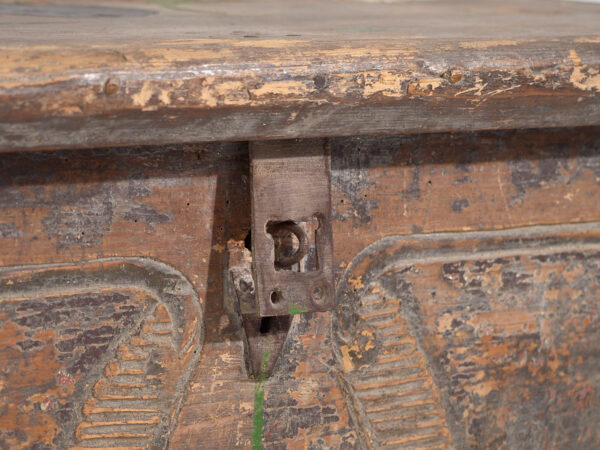 Antiguo cofre de madera maciza (Año 1830) #34