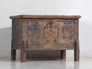 Antique hand painted wedding chest (Year 1846) #37