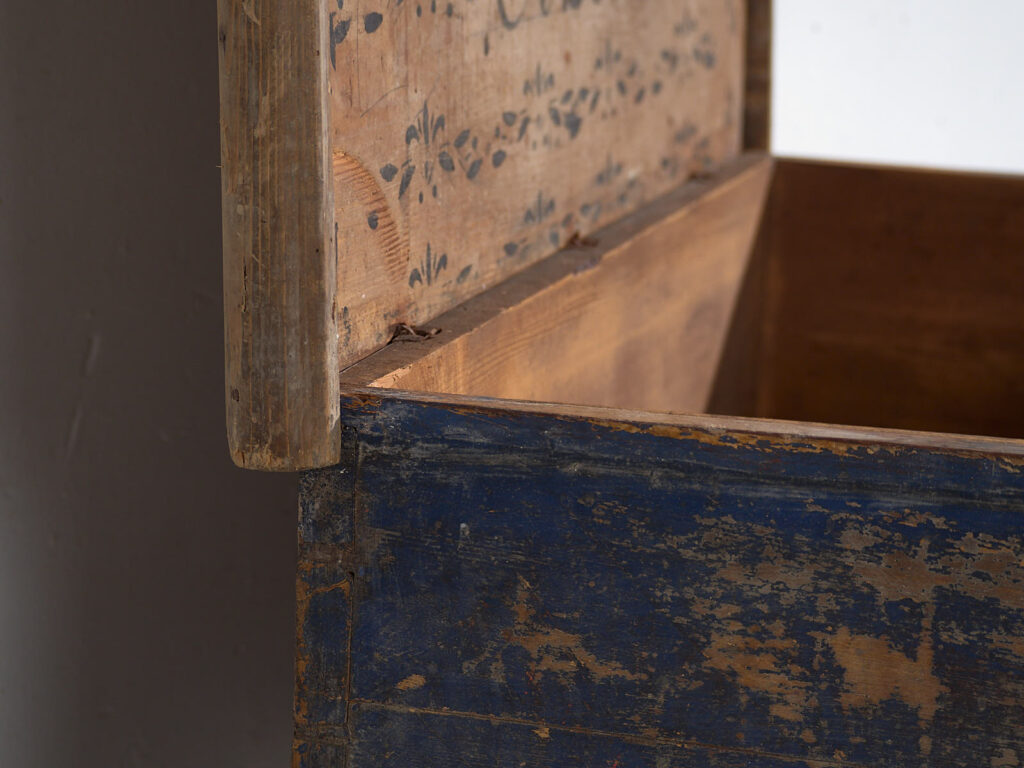 Antique hand painted wedding chest (Year 1846) #37