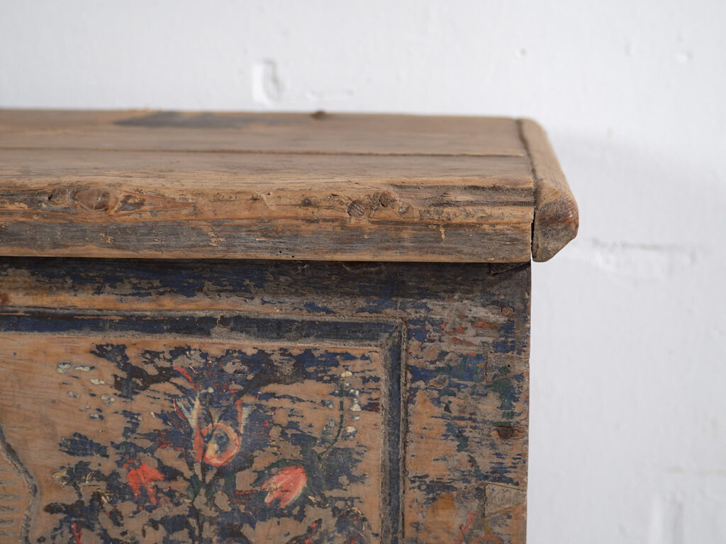 Antique hand painted wedding chest (Year 1846) #37