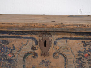 Antique hand painted wedding chest (Year 1846) #37