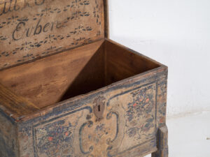 Antique hand painted wedding chest (Year 1846) #37