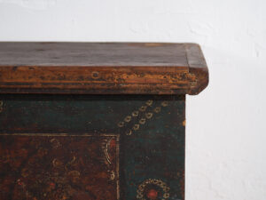 Antique storage chest in dark tones (c.1870) #41