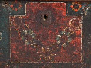 Antique storage chest in dark tones (c.1870) #41