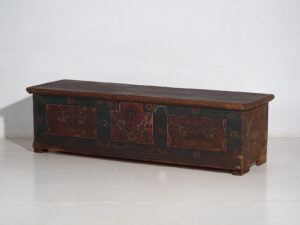 Antique storage chest in dark tones (c.1870) #41