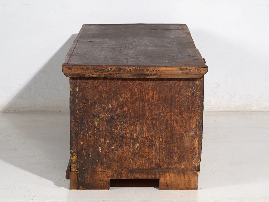 Antique storage chest in dark tones (c.1870) #41