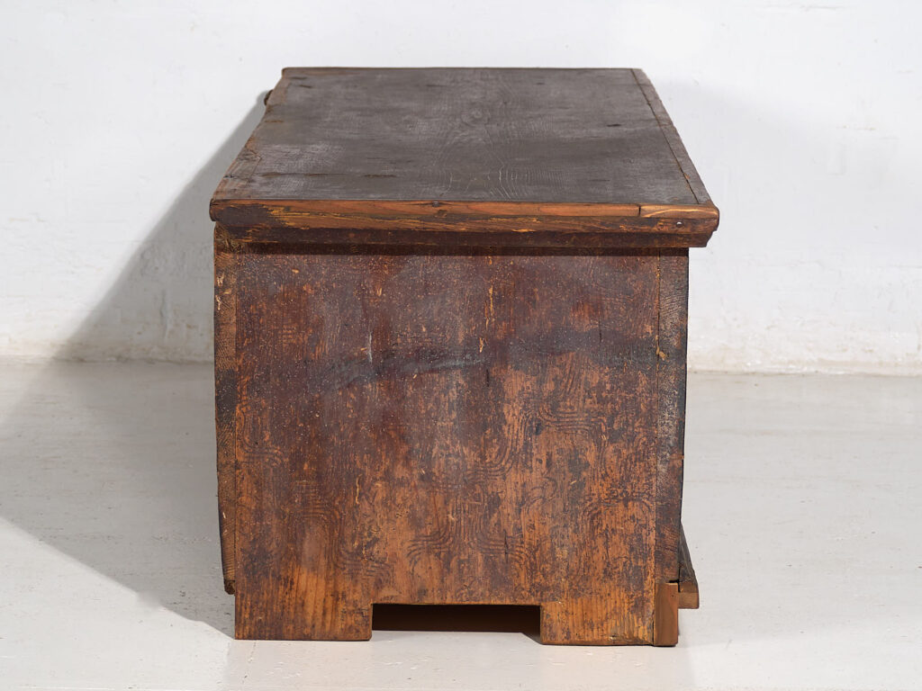 Antique storage chest in dark tones (c.1870) #41