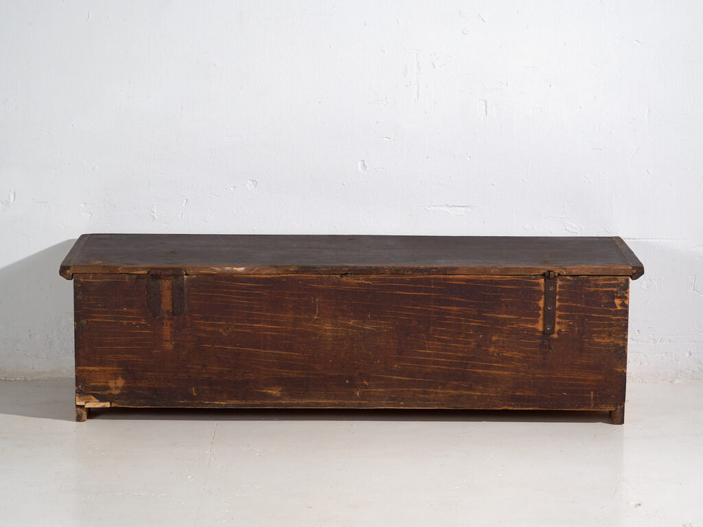 Antique storage chest in dark tones (c.1870) #41