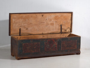 Antique storage chest in dark tones (c.1870) #41