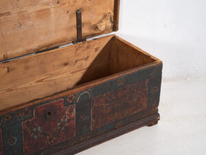 Antique storage chest in dark tones (c.1870) #41