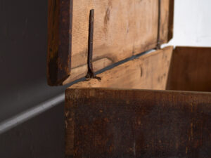 Antique storage chest in dark tones (c.1870) #41