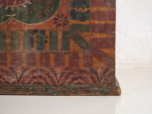 Grande malle ancienne peinte à la main (c.1900) #50