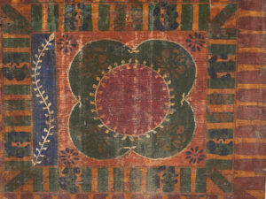 Grande malle ancienne peinte à la main (c.1900) #50