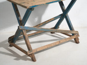 Mesa azul antigua de estilo provenzal francés (c.1920) #54