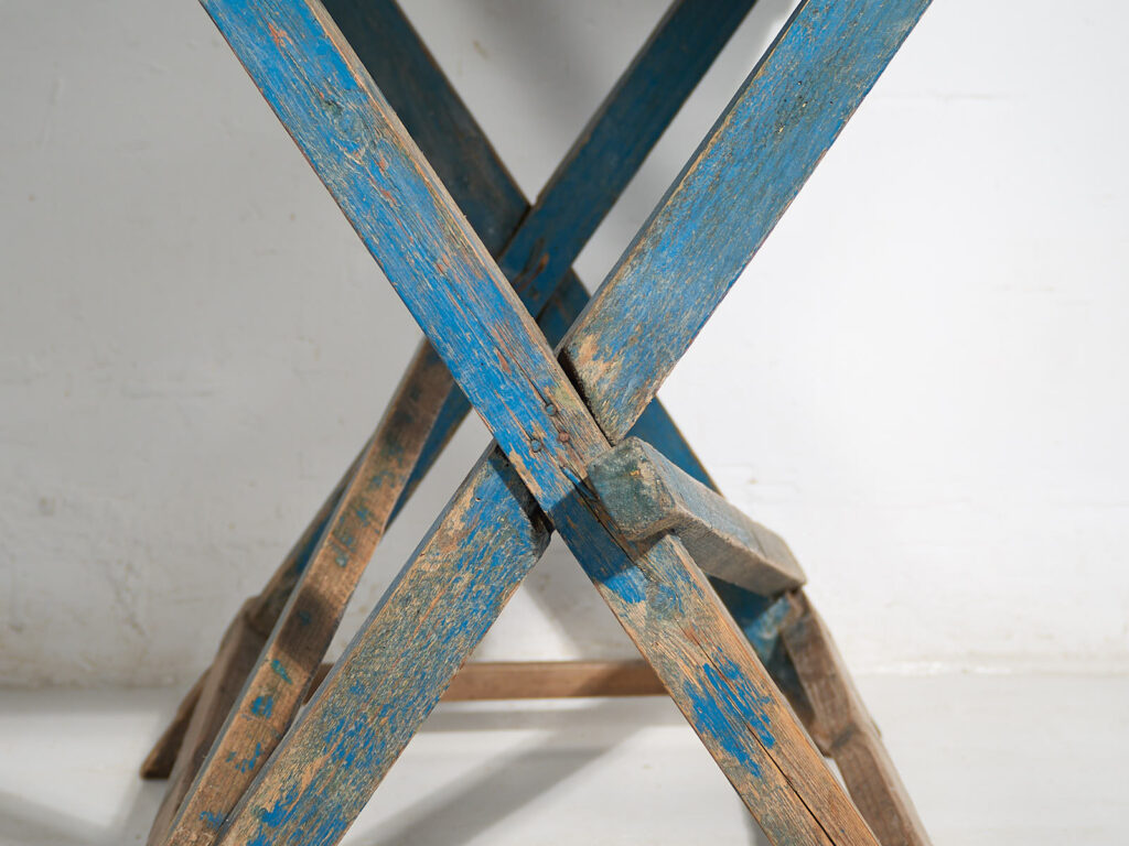 Mesa azul antigua de estilo provenzal francés (c.1920) #54