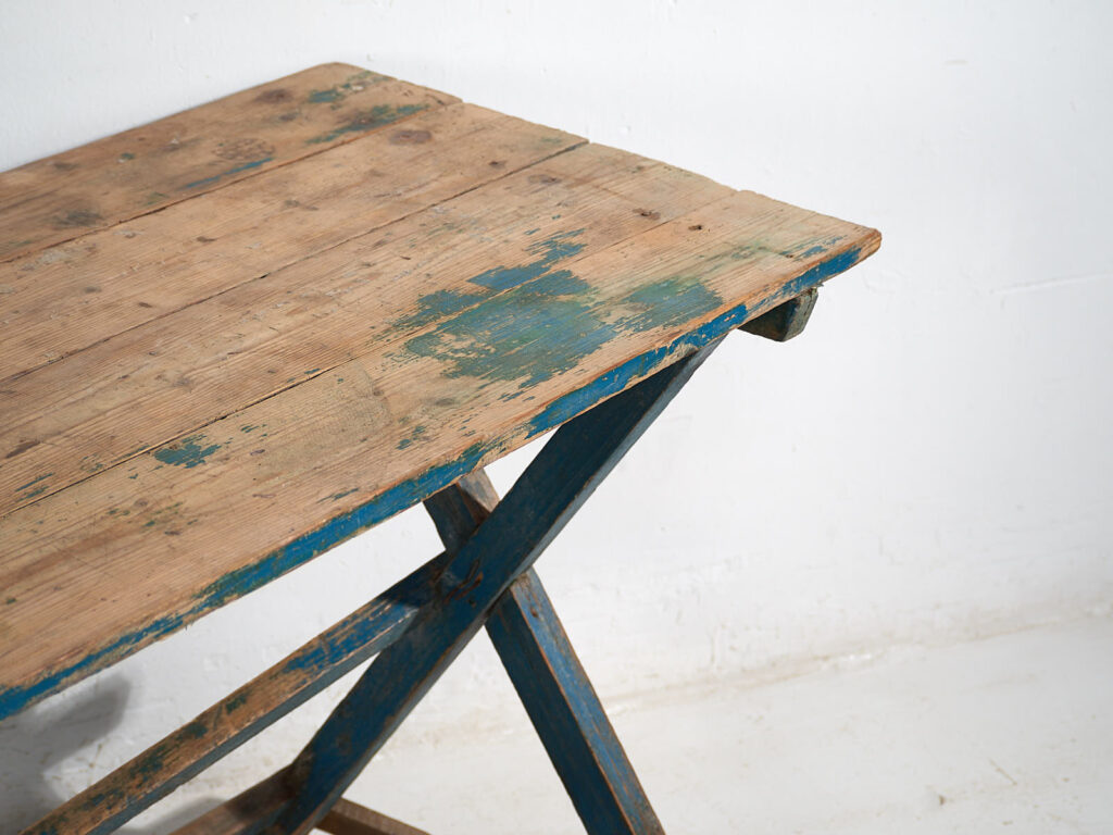 Mesa azul antigua de estilo provenzal francés (c.1920) #54